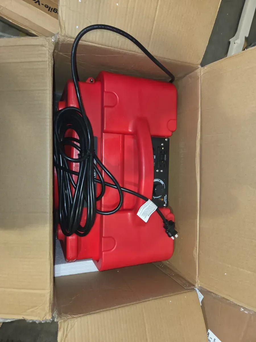 HEPA Air Scrubber Water Damage Restoration Equipment for Mold Air Purifier, Negative Machine Airbourne Cleaner, Red - image 5