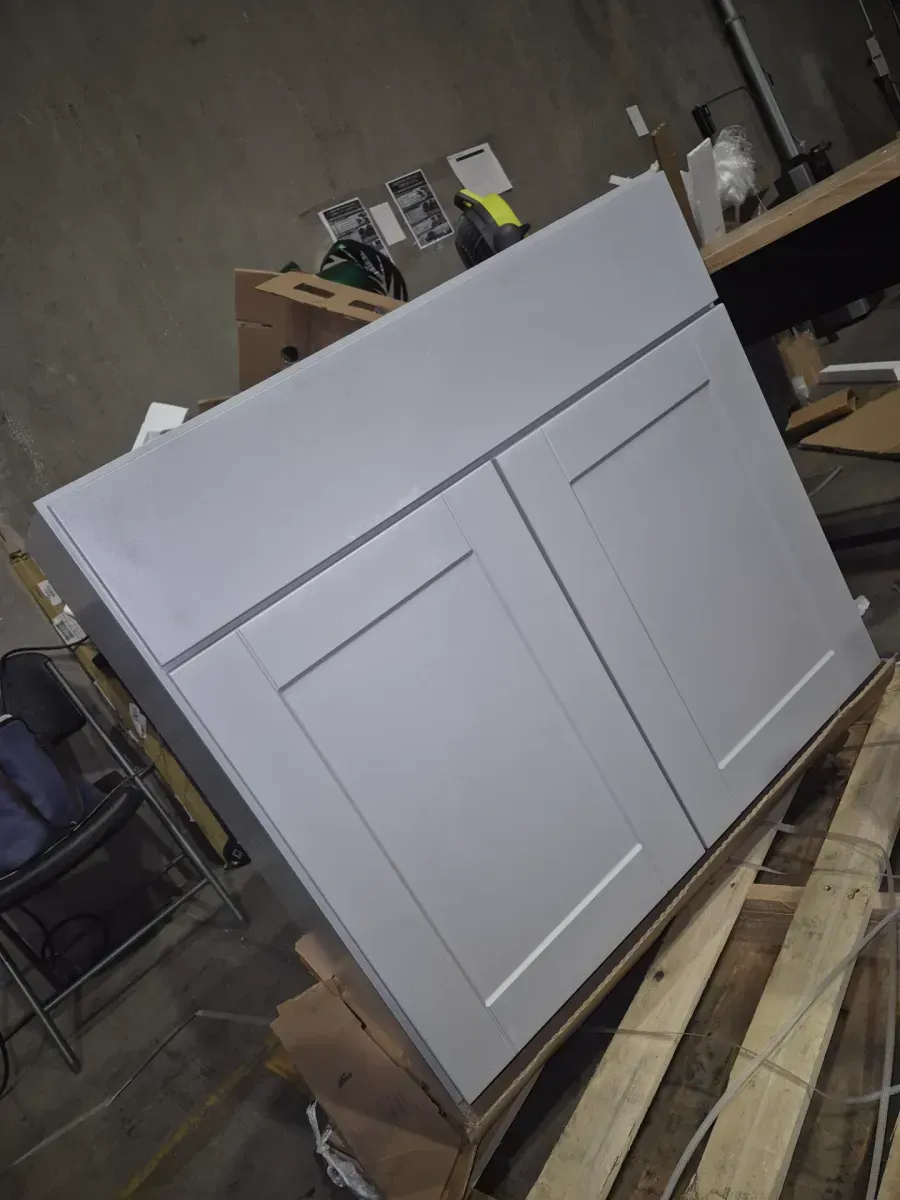 33 in. W x 24 in. D x 34.5 in. H Ready to Assemble Plywood Base Kitchen Cabinet in Shaker White - image 3