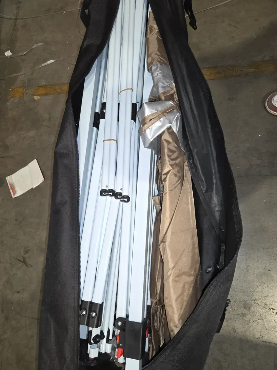 10 ft. x 20 ft. Pop Up Canopy Tent Outdoor Canopy with No Removable Sidewall 1-Person Set Up Heavy Duty Commercial Tent - image 3