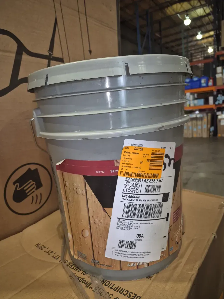 Elite 1 gal. ST-2009 Dark Ash Semi-Transparent Exterior Stain and Sealer in One Low VOC - image 3