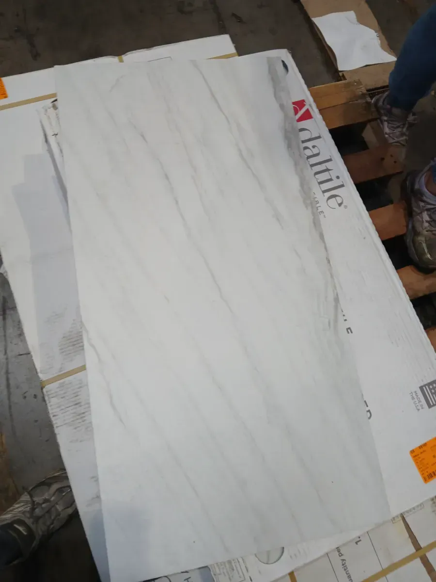 *** Pallet of 4 case ( 65.4 sq. ft. / Case)*** case Starmount White Quartz 15 in. x 30 in. Glazed Porcelain Stone Look Floor and Wall Tile (16.35 sq. ft. / Case) - image 2