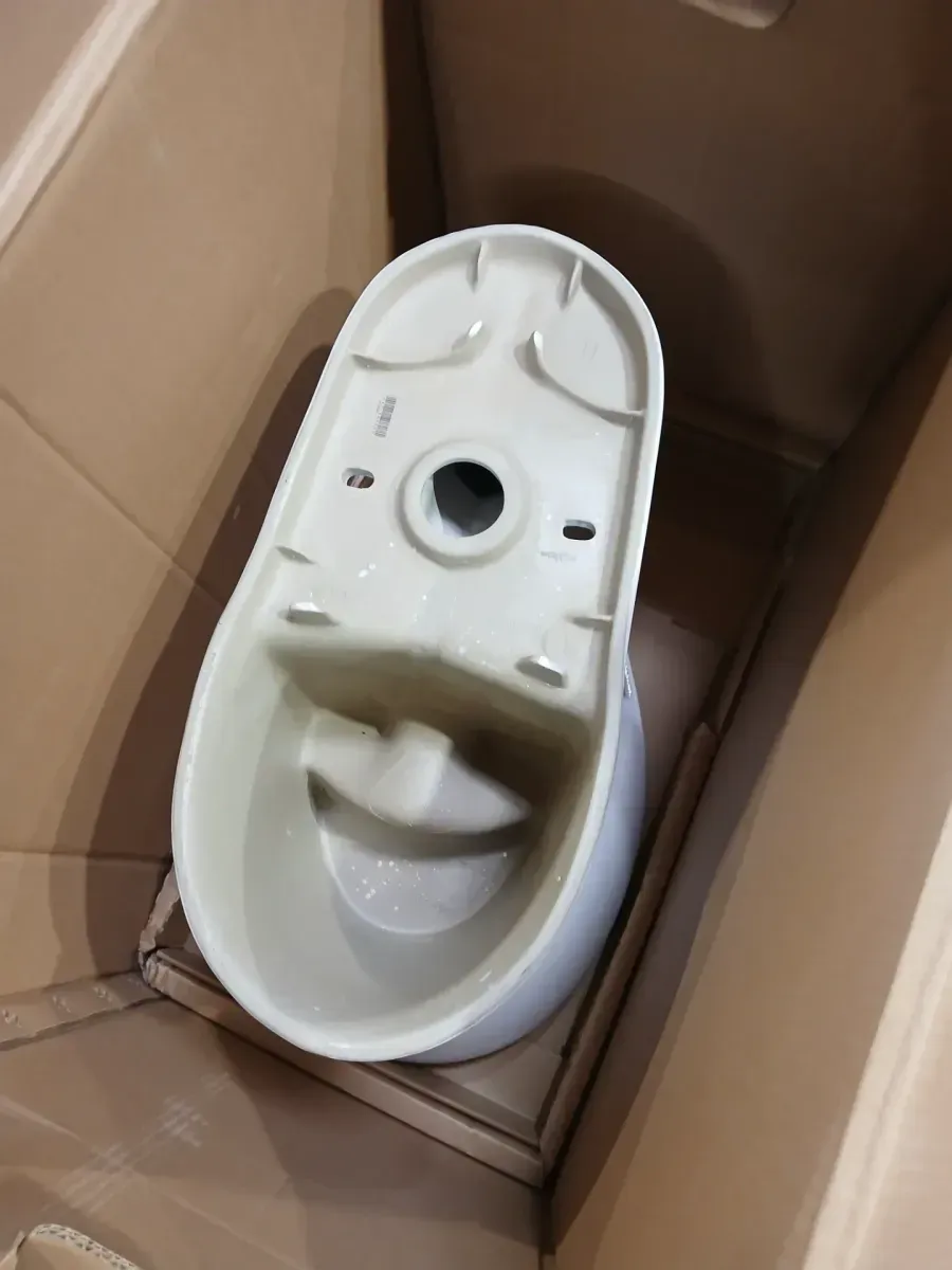 12 in. Rough In 2-Piece 1.1 GPF/1.6 GPF Dual Flush Round Toilet in White, Seat Included - image 4