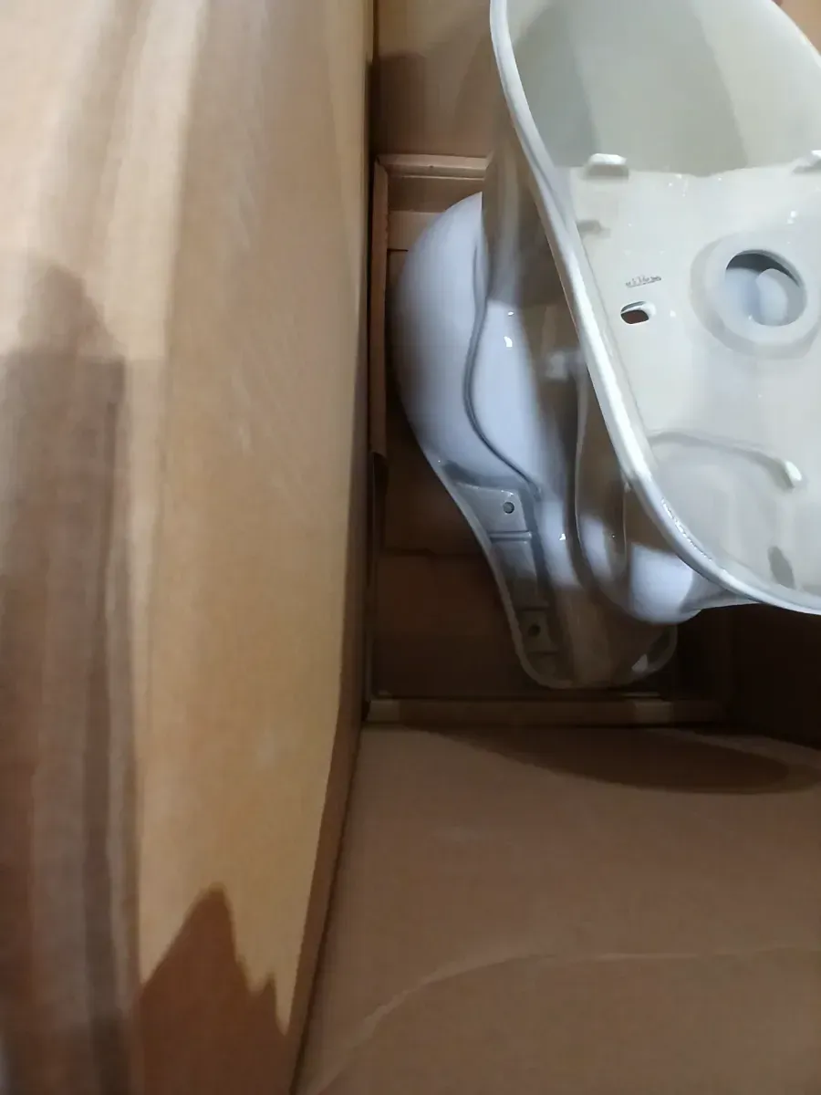 12 in. Rough In 2-Piece 1.1 GPF/1.6 GPF Dual Flush Round Toilet in White, Seat Included - image 5