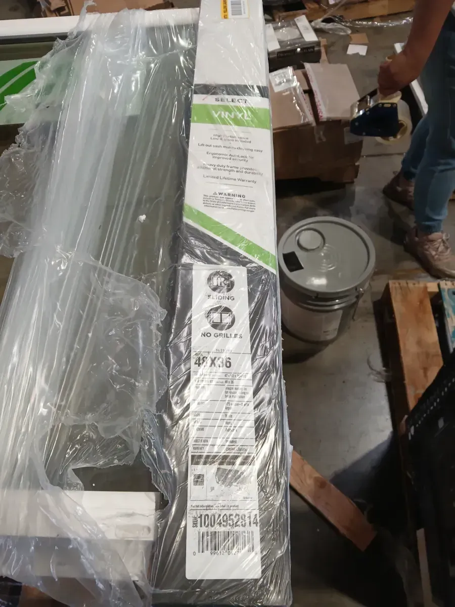 59.5 in. x 35.5 in. Select Series Vinyl Horizontal Sliding Left WHITE Window with White Int, HP2+ Glass and Screen - image 2