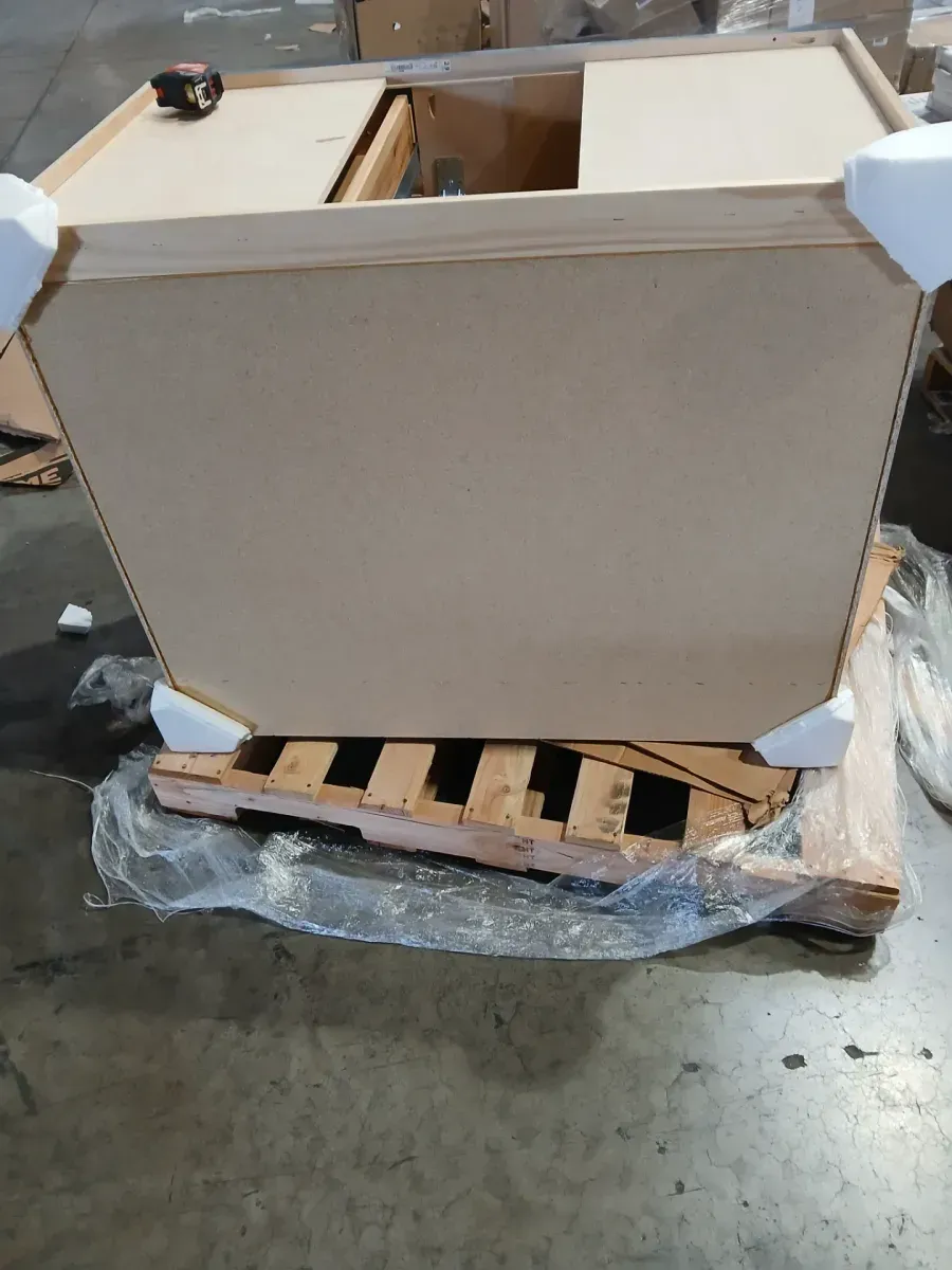 Lancaster Blue Plywood Shaker Stock Assembled Blind Corner Kitchen Cabinet (42 in. W x 34.5 in. H x 24 in. D) - image 4