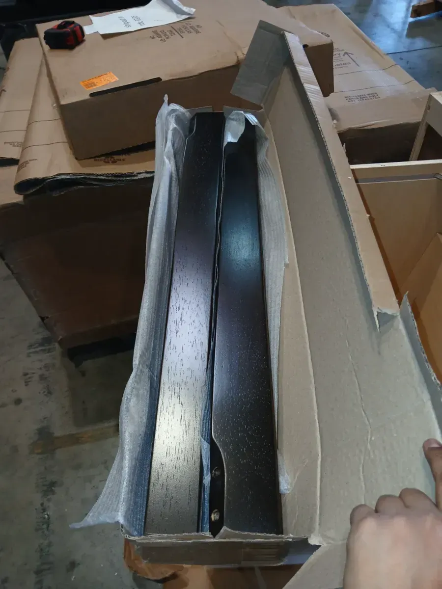 *** He has a small fracture*** Henley Rectangular Dining Room Table 42"x72" With 18" Butterfly Leaf - image 3