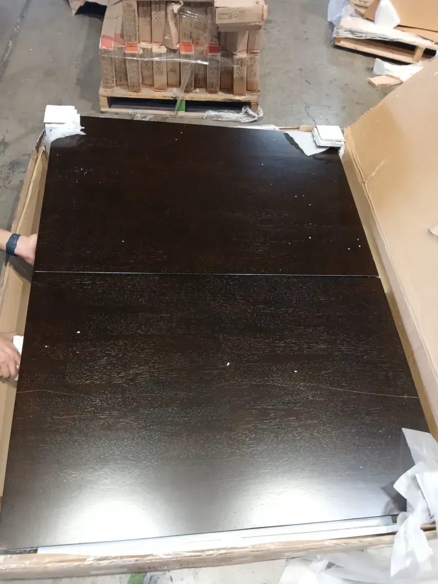 *** He has a small fracture*** Henley Rectangular Dining Room Table 42"x72" With 18" Butterfly Leaf - image 5