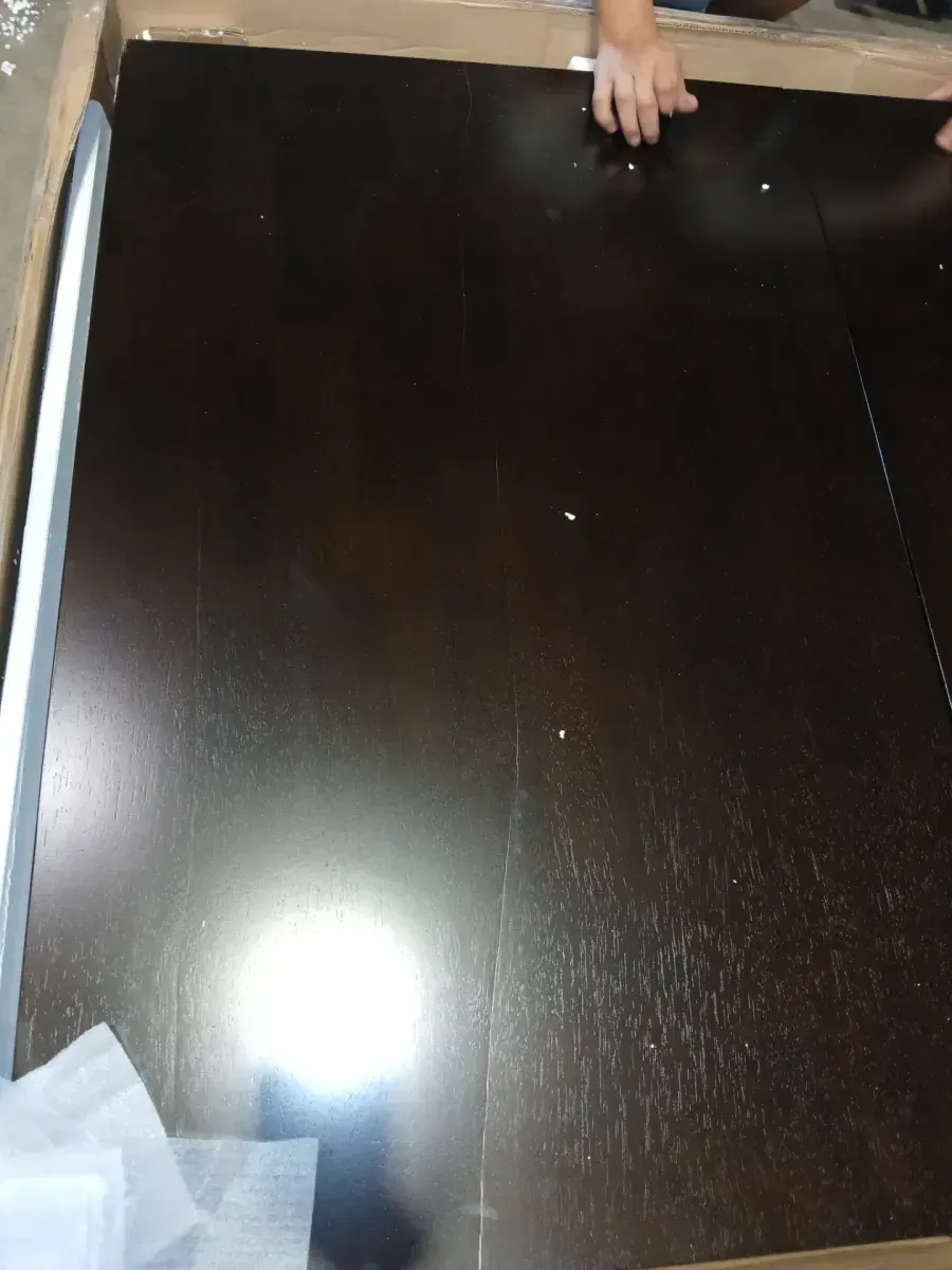 *** He has a small fracture*** Henley Rectangular Dining Room Table 42"x72" With 18" Butterfly Leaf - image 6