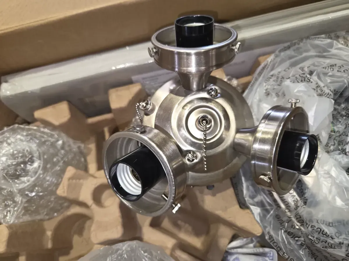 Alvarado 52 in. Indoor Brushed Nickel Ceiling Fan with Light Kit - image 7