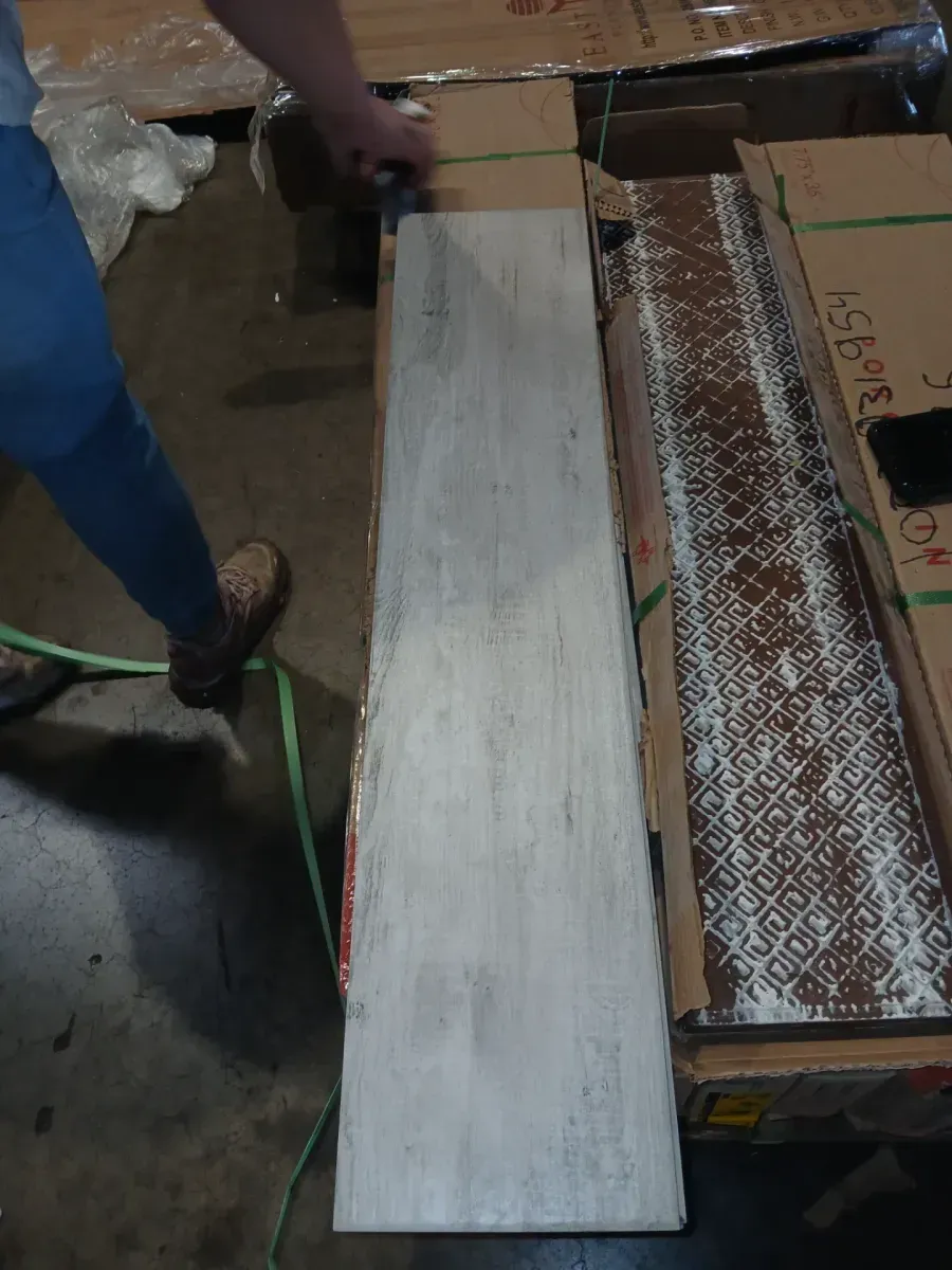 *** Pallet of 45 case ( 518.4 sq. ft. /Case)*** Safari Glacier 8 in. x 36 in. Porcelain Floor and Wall Tile (11.52 sq. ft. /Case) - image 2