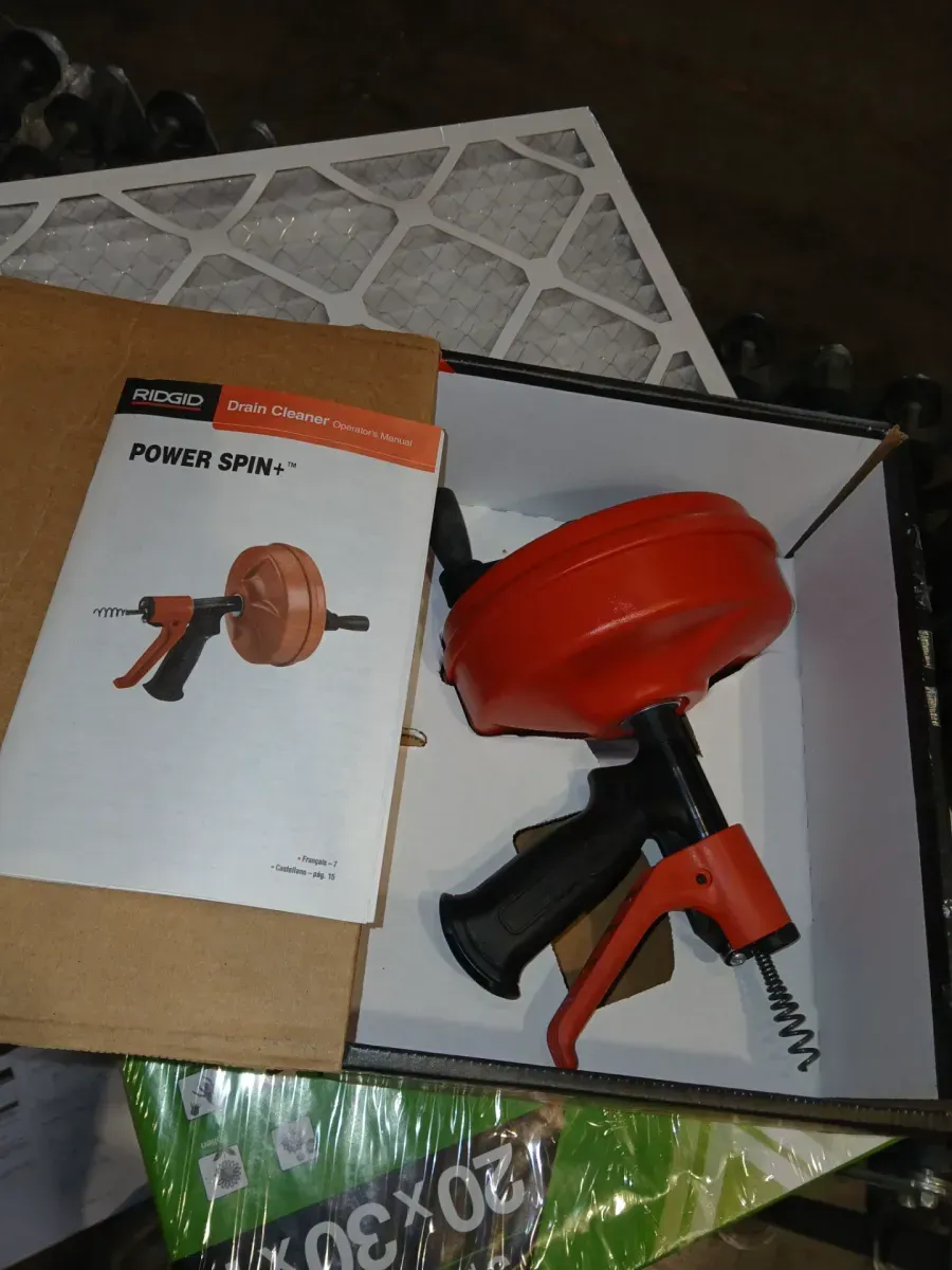 Power Spin+ 1/4 in. x 25 ft. Hybrid Drain Cleaning Snake Auger (Manual or Cordless Drill Operated, Tool Only) - image 2