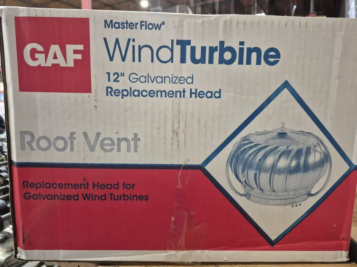 12 in. Galvanized Externally Braced Replacement Turbine Head - image 3