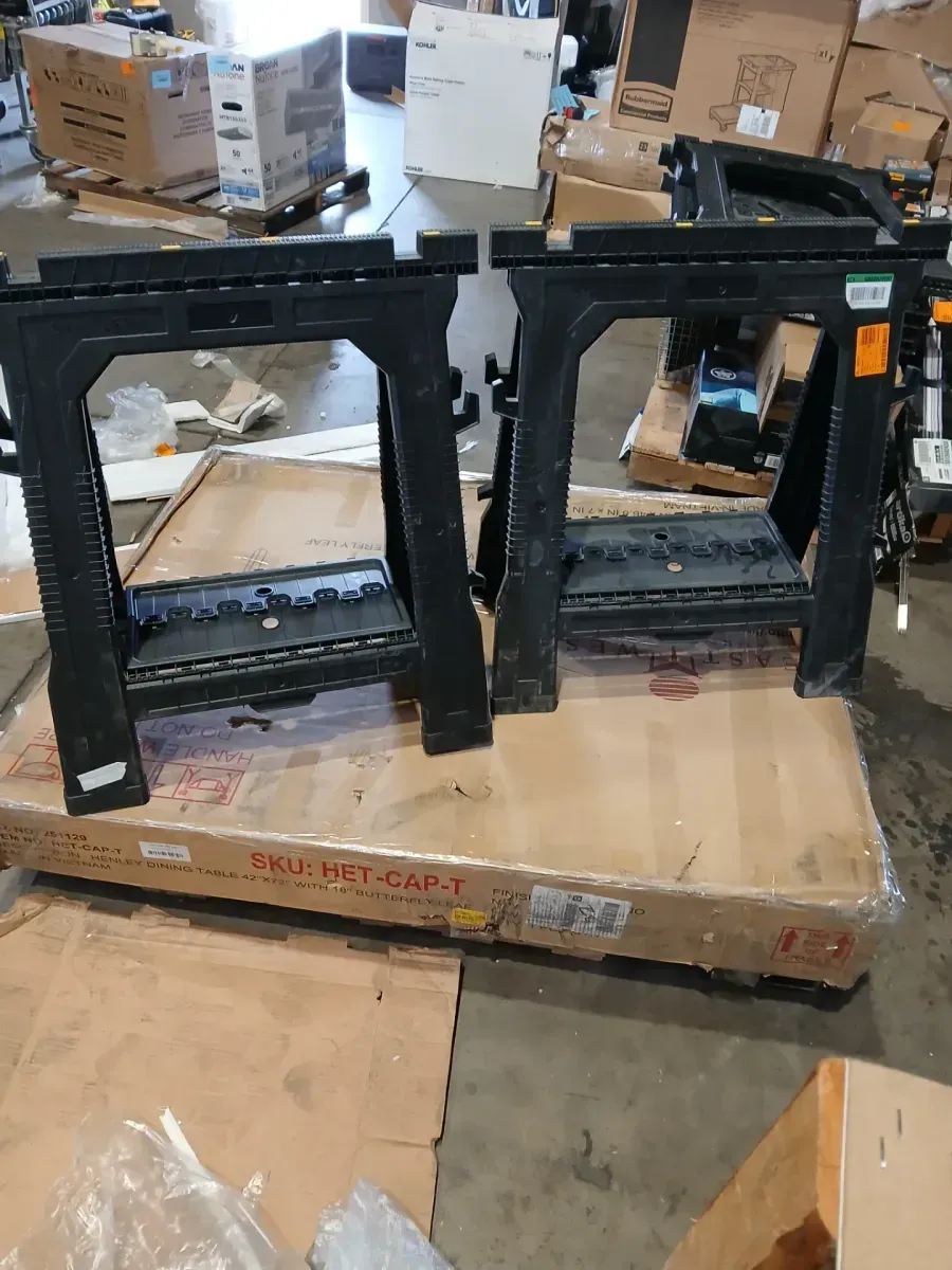 31 in. H Plastic Folding Sawhorse (2 Pack) - image 3