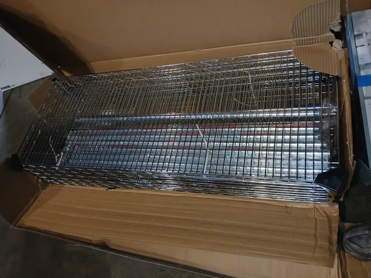 6-Tier Commercial Grade Heavy Duty Steel Wire Shelving Unit in Chrome (48 in. W x 72 in. H x 18 in. D) - image 3