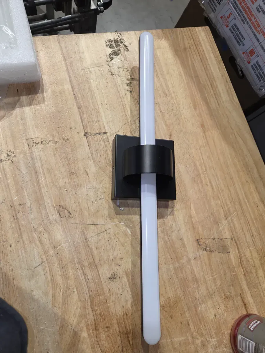 Dorado 27 in. 5CCT Black Integrated LED Vanity Wall Light - image 2