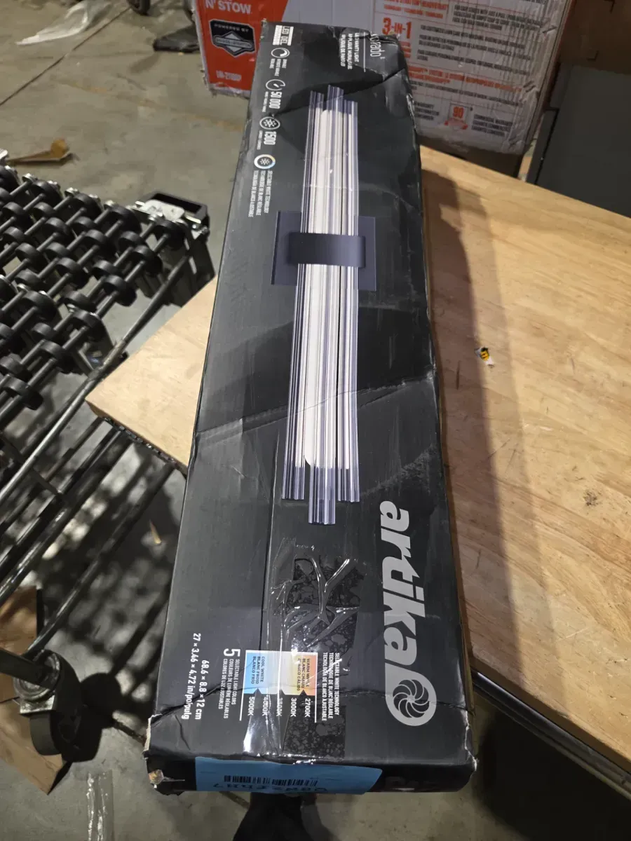 Dorado 27 in. 5CCT Black Integrated LED Vanity Wall Light - image 4