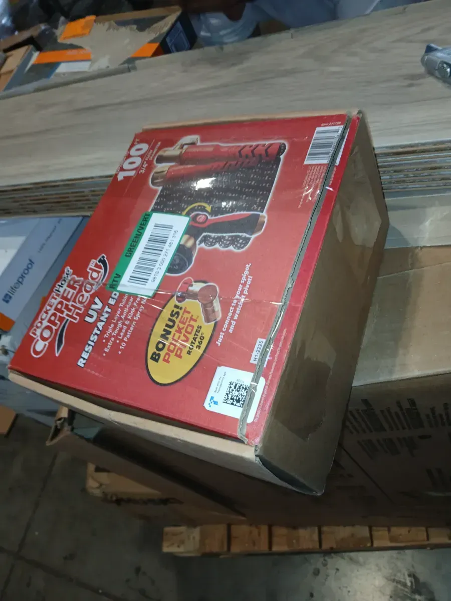 Copper Head 3/4 in x 100 ft. w/New Pocket Pivot Expandable Garden Hose, Swivels 360°, 3X Stronger, Lead-Free, No-Kink - image 4