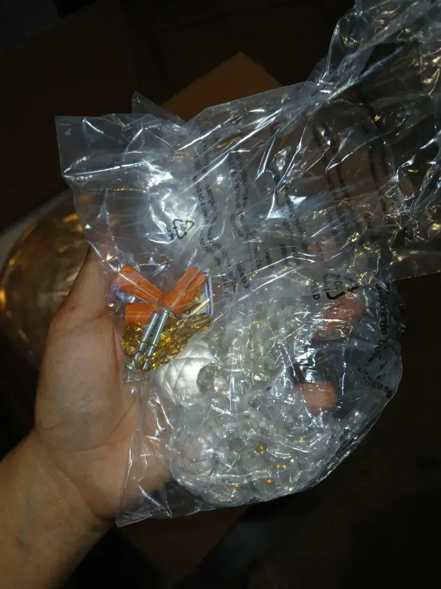 19.70 in. 6-Light Gold Flush Mount with Crystal Shade and No Bulbs Included - image 4