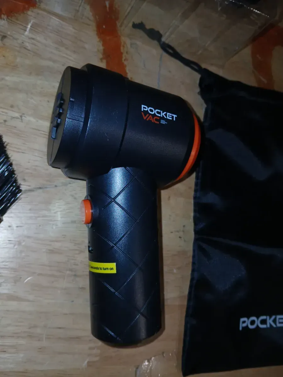 Pocket Vac Aspiradora de Mano Recargable con Accesorios - Nueva - Inalámbrica - Portátil - Visto en TV - image 6