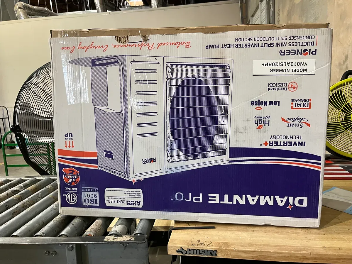 *** Outdoor unit ***Pioneer® Diamante Pro™ 12,000 BTU 20 SEER2 115V High-Wall Ductless Mini-Split Air Conditioner Inverter Heat Pump with 16 Ft. Kit - image 4