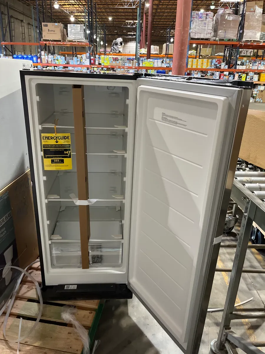 7.1 cu. ft. Manual Defrost Convertible Upright Freezer in Stainless Steel Look, Garage Ready - image 2