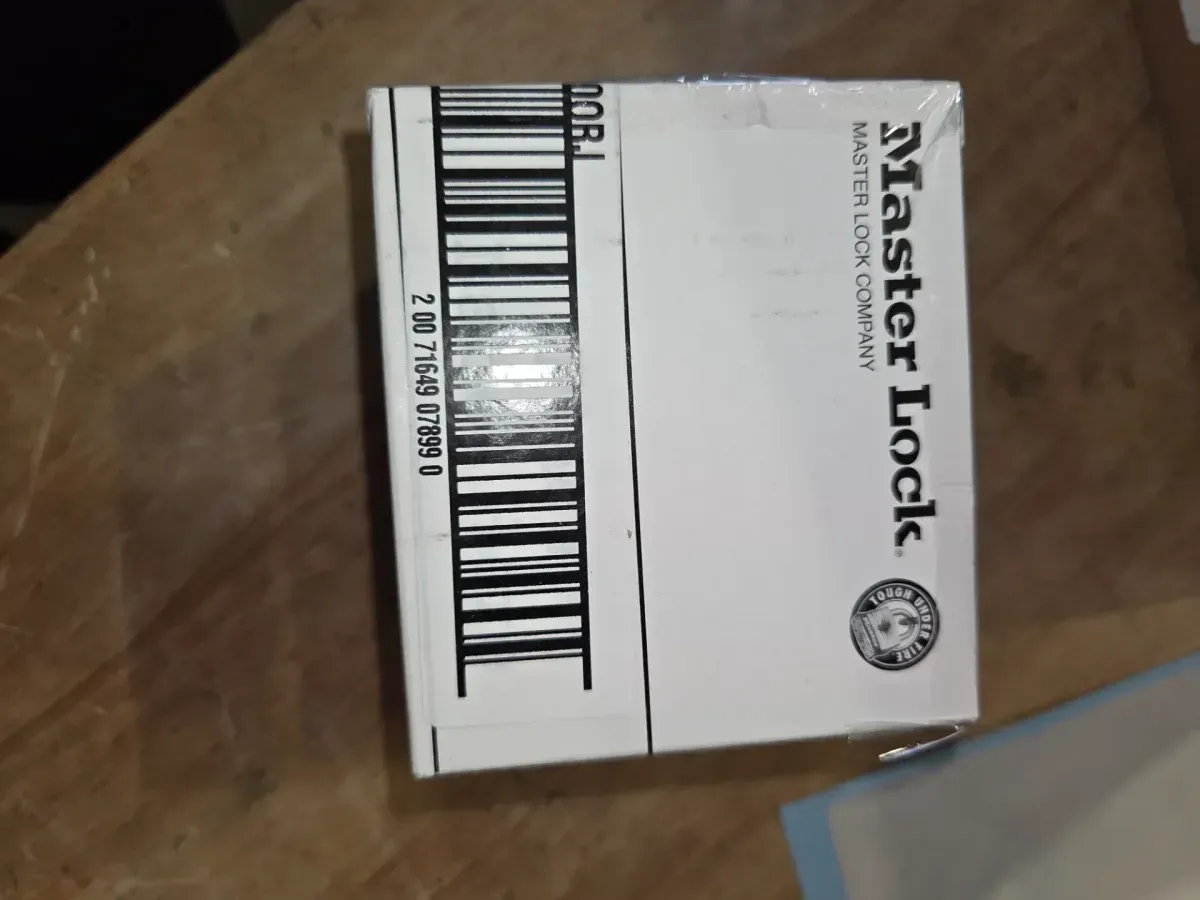 Master Lock Zenex thermoplastic lockout padlock, orange, keyed different - image 3