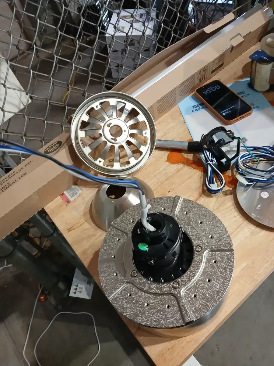 Merwry 52 in. Integrated LED Indoor Brushed Nickel Ceiling Fan with Light Kit and Remote Control - image 6