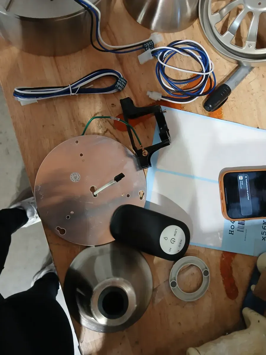 Merwry 52 in. Integrated LED Indoor Brushed Nickel Ceiling Fan with Light Kit and Remote Control - image 8