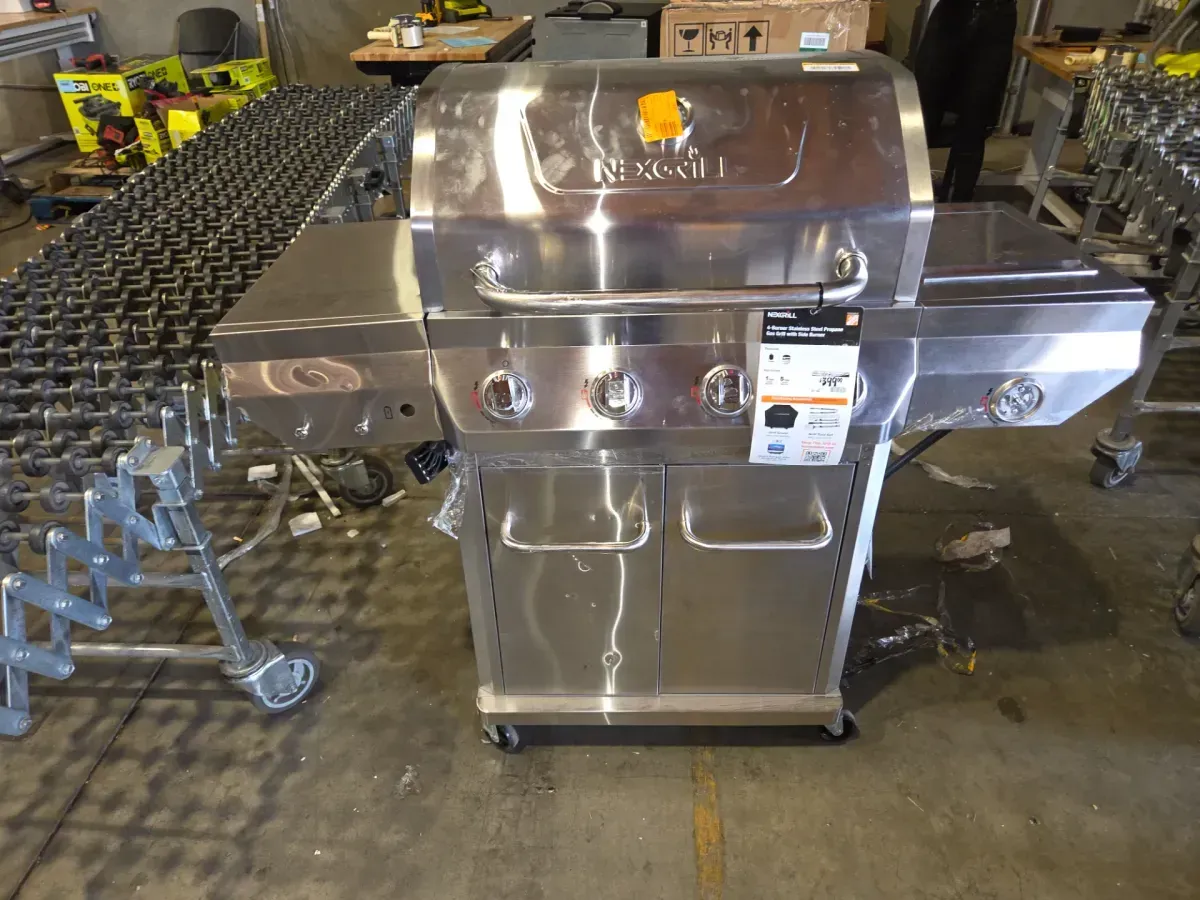 4 Burner Stainless Steel Propane Gas Grill with Side Burner - image 7