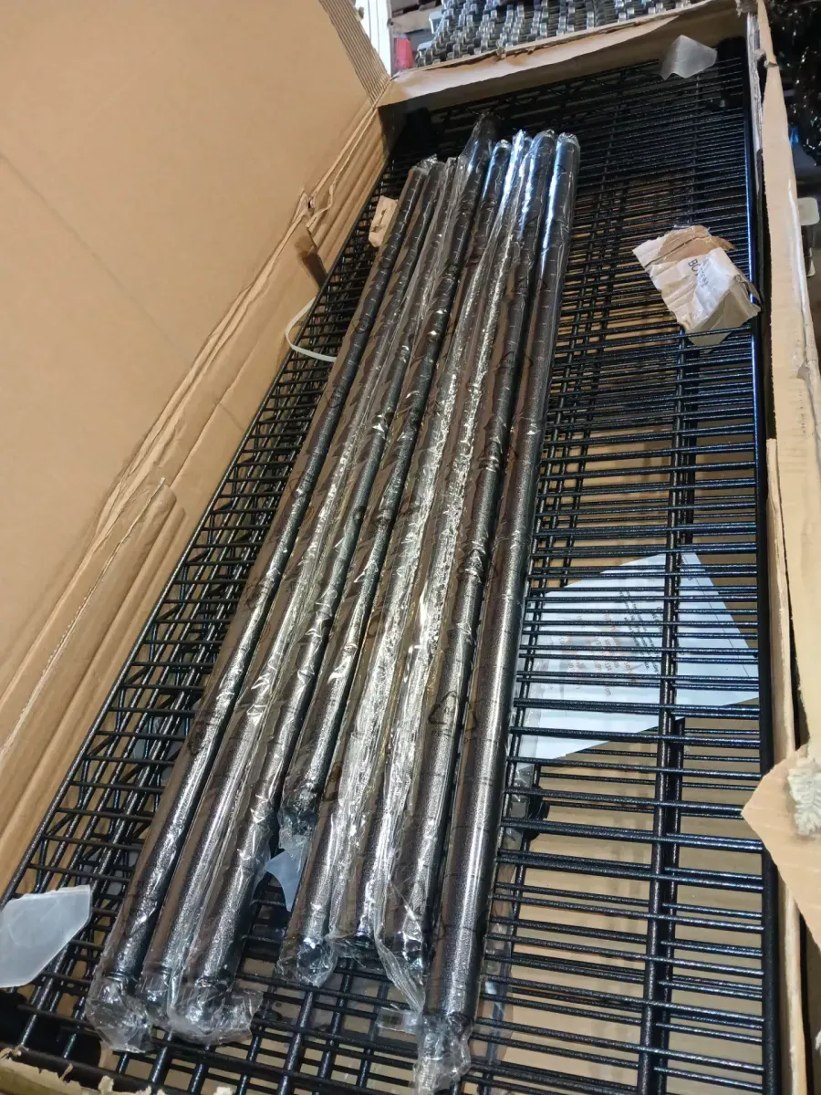 PRO Black 4-Tier Steel Wire Garage Storage Shelving Unit (48 in. W x 72 in. H x 18 in. D) - image 3