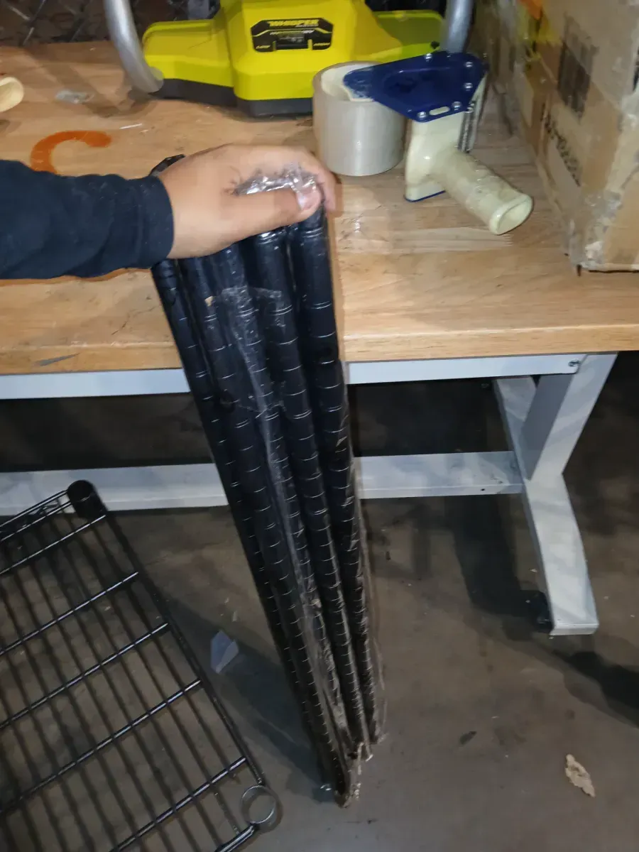 PRO Black 4-Tier Steel Wire Garage Storage Shelving Unit (48 in. W x 72 in. H x 18 in. D) - image 4