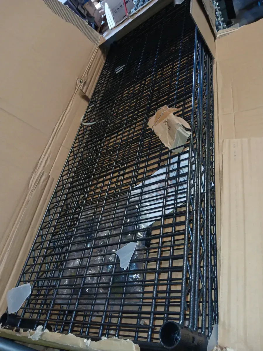 PRO Black 4-Tier Steel Wire Garage Storage Shelving Unit (48 in. W x 72 in. H x 18 in. D) - image 5