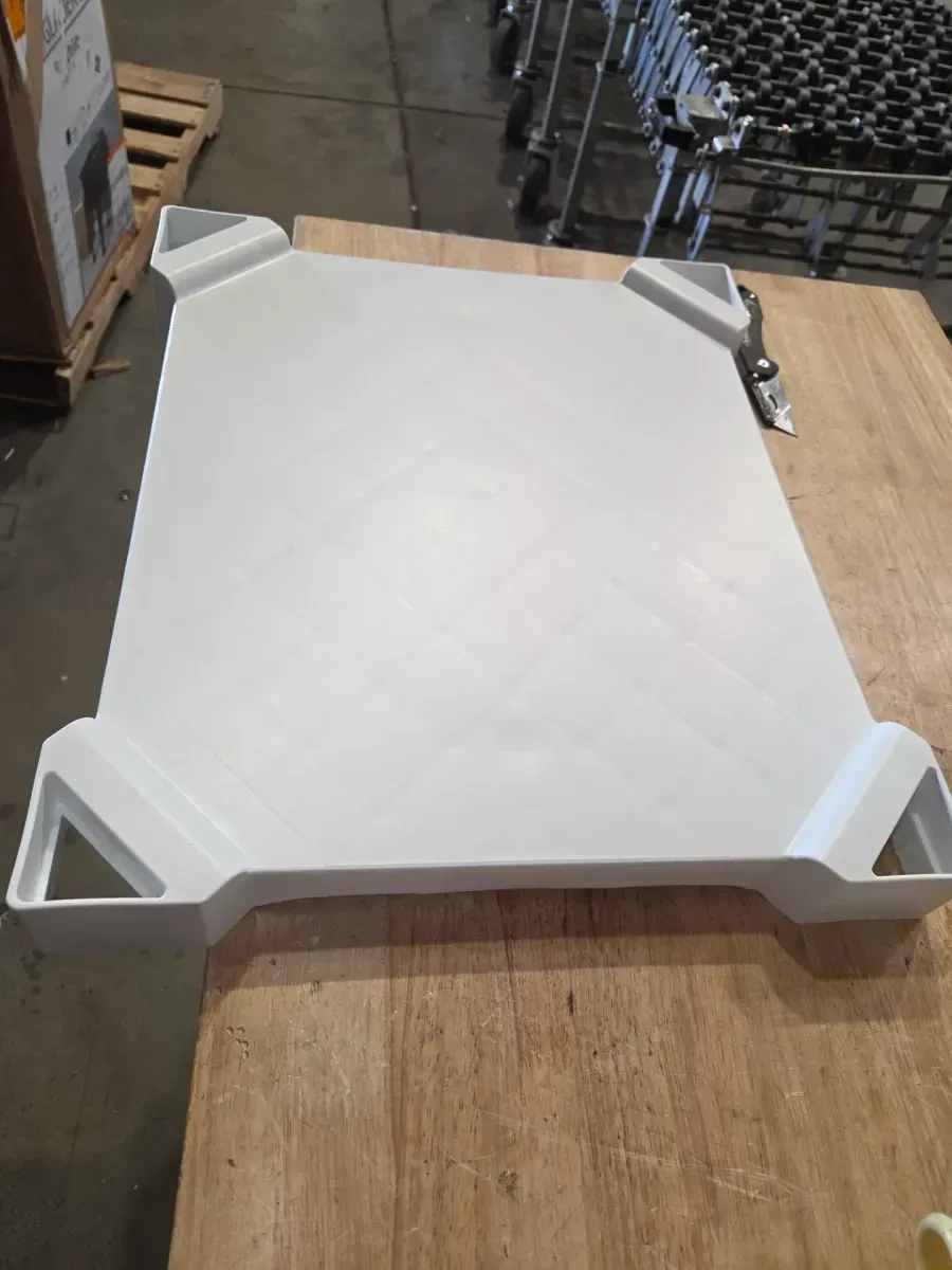 24 in. W x 24 in. D x 35 in. H Freestanding Laundry/Utility Sink in White with Stainless Steel Pull-Out Faucet - image 2