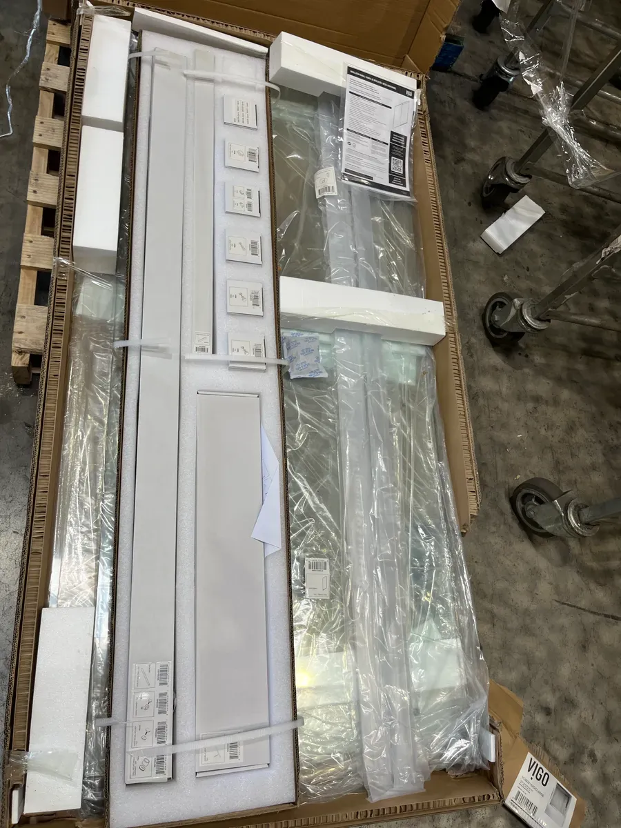 Elan E-Class 56 to 60 in. W x 66 in. H Sliding Frameless Tub Door in Chrome with 3/8 in. (10mm) Clear Glass - image 6