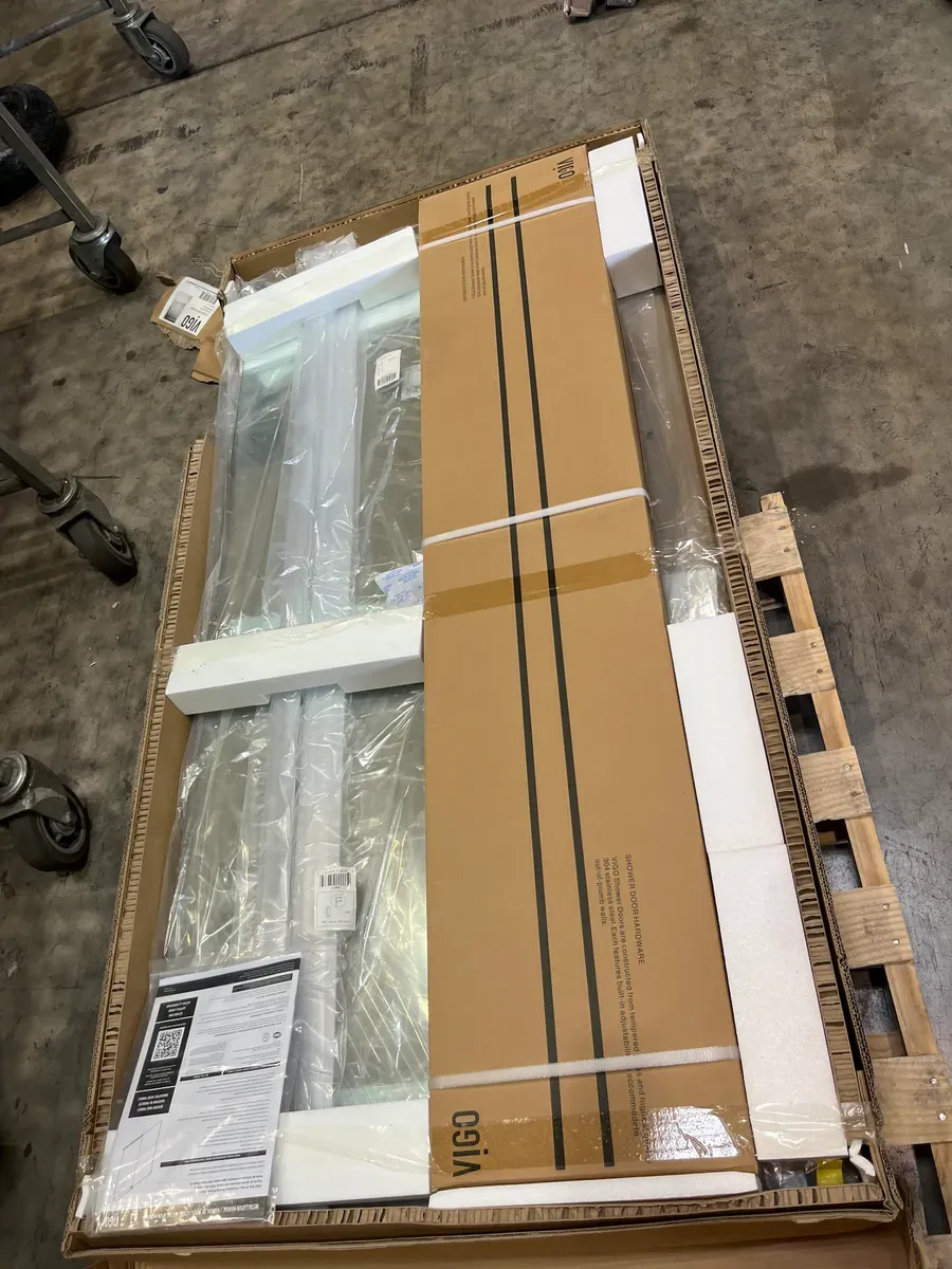 Elan E-Class 56 to 60 in. W x 66 in. H Sliding Frameless Tub Door in Chrome with 3/8 in. (10mm) Clear Glass - image 3