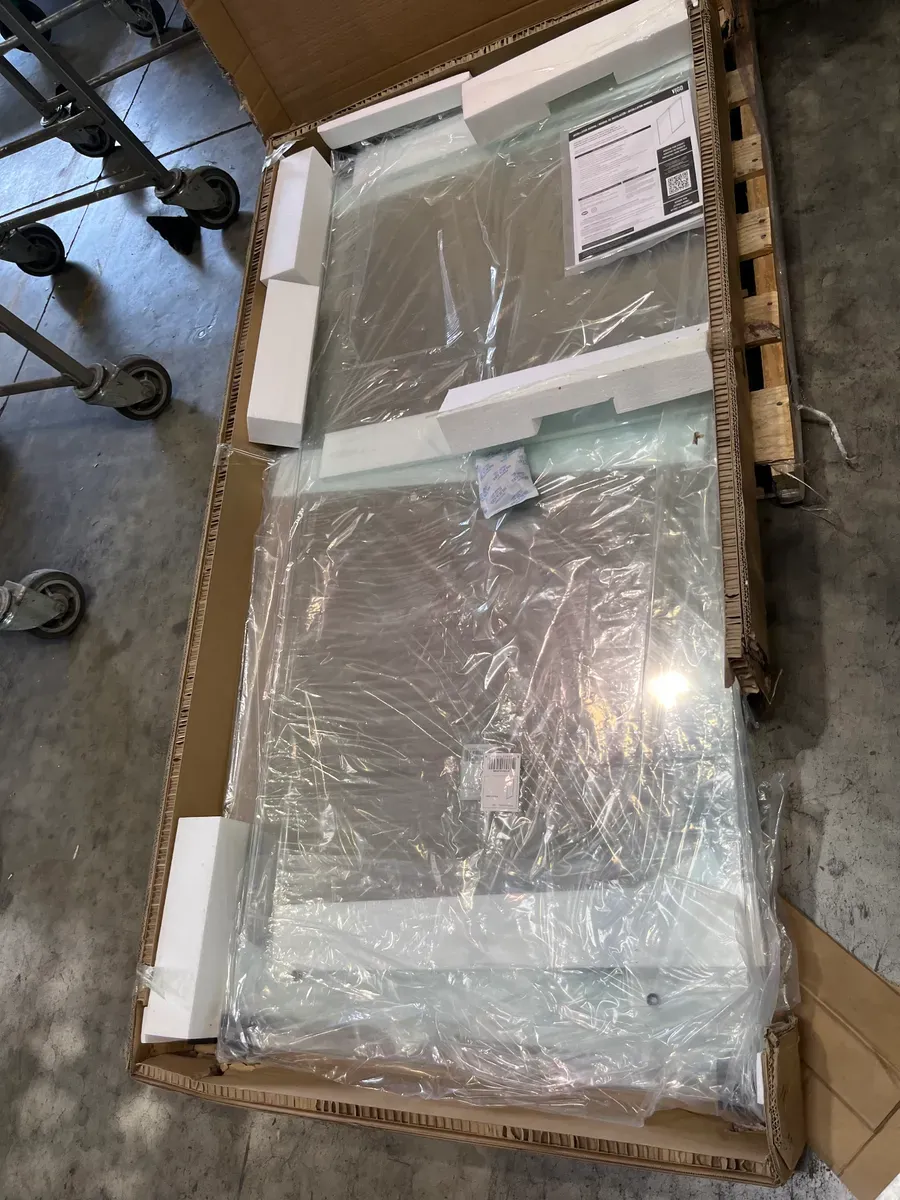 Elan E-Class 56 to 60 in. W x 66 in. H Sliding Frameless Tub Door in Chrome with 3/8 in. (10mm) Clear Glass - image 5