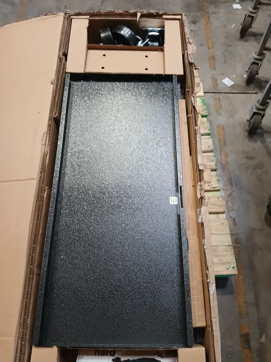 Ready-to-Assemble Steel Freestanding Garage Cabinet in Silver Tread with Casters (36 in. W x 66 in. H x 18 in. D) - image 3