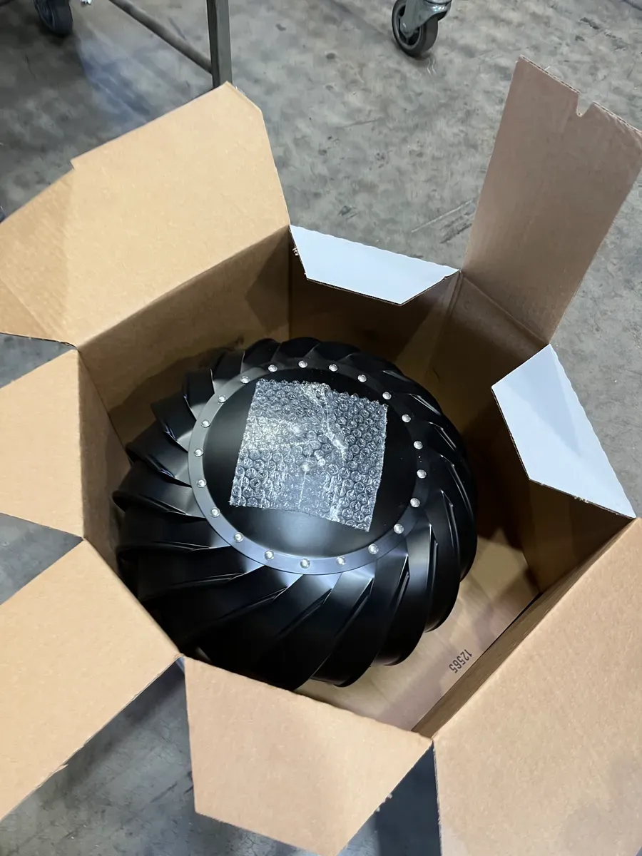 12 in. Black Aluminum Internally Braced Wind Turbine - image 4