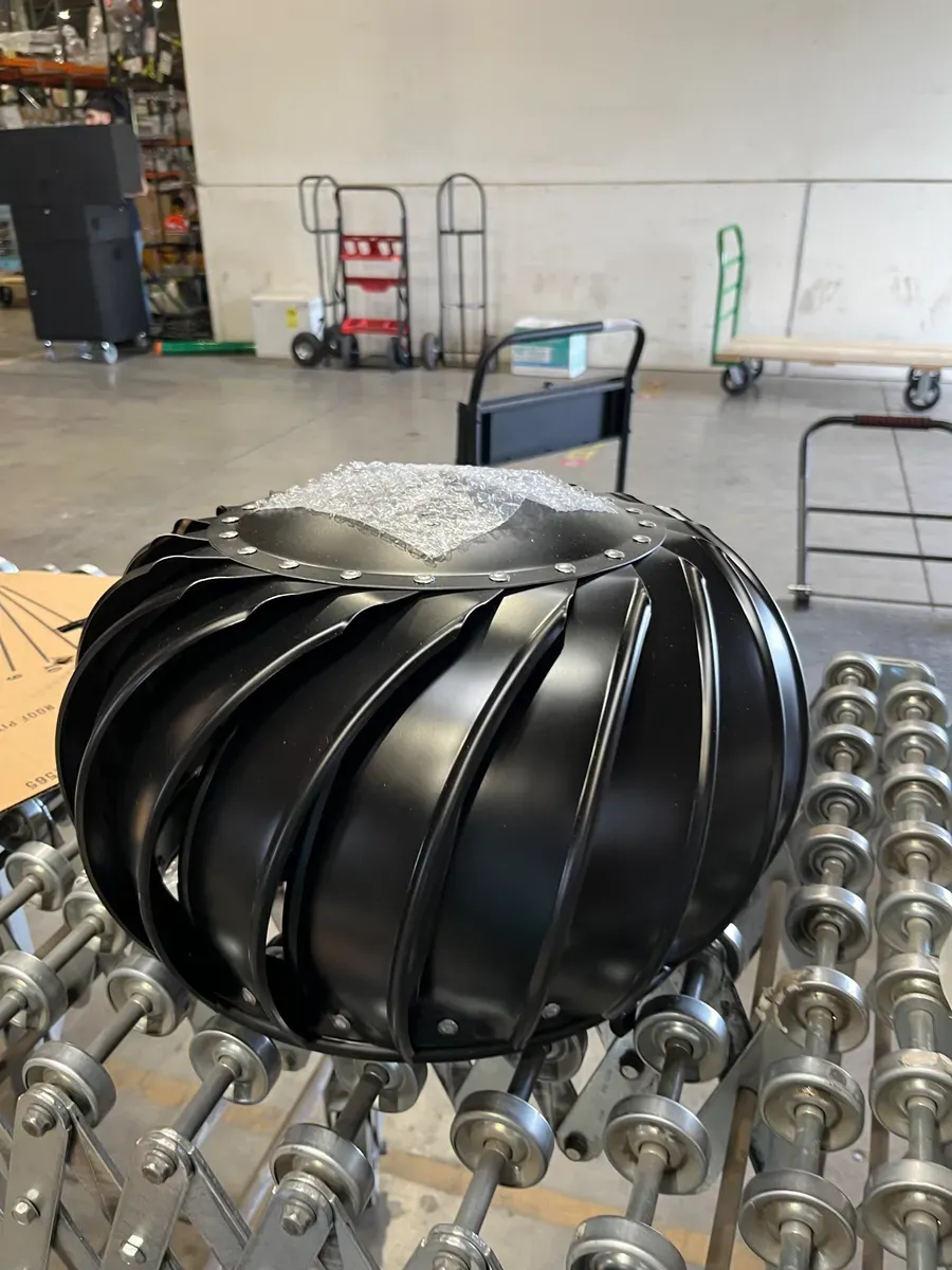 12 in. Black Aluminum Internally Braced Wind Turbine - image 3