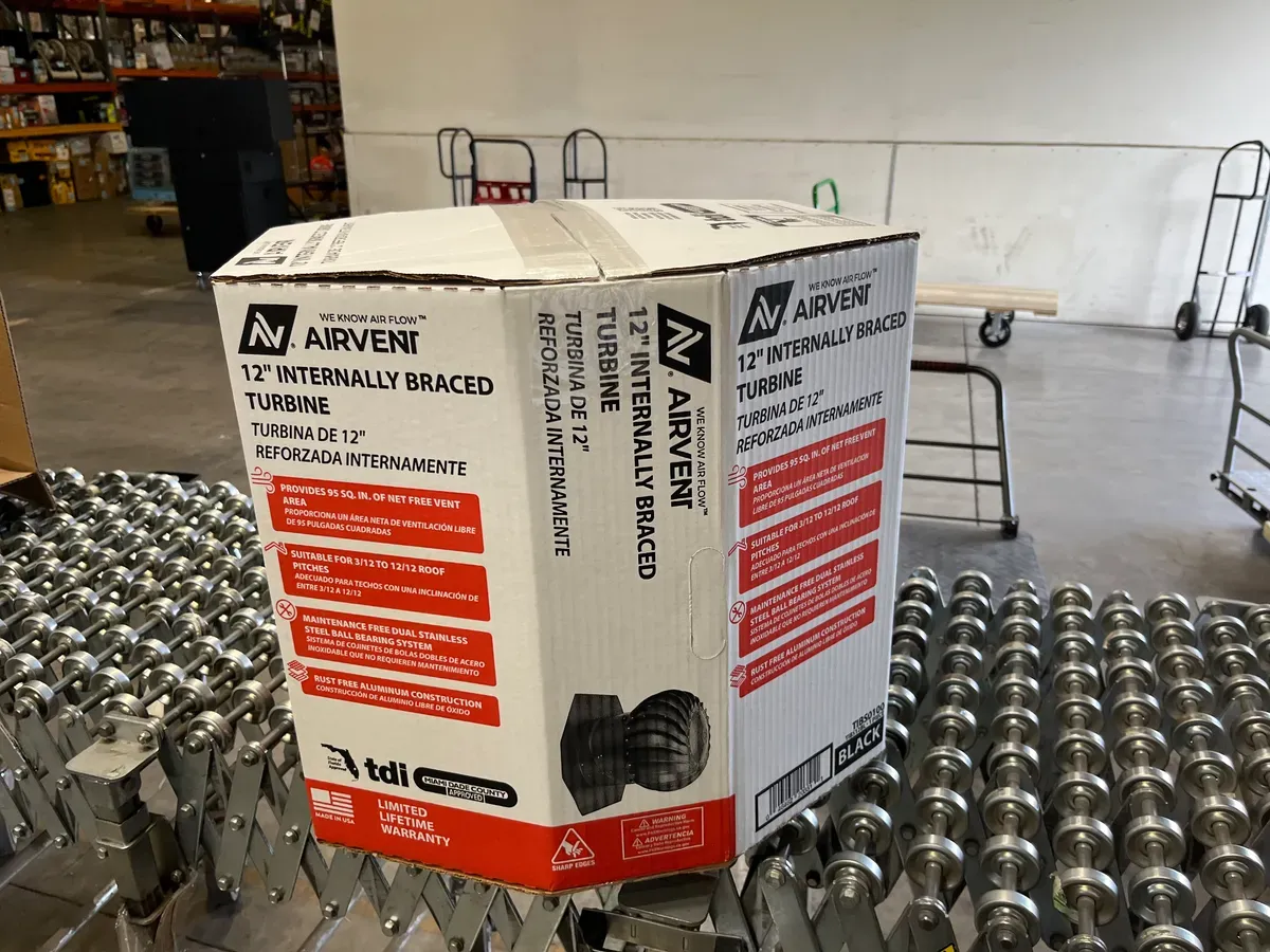 12 in. Black Aluminum Internally Braced Wind Turbine - image 2