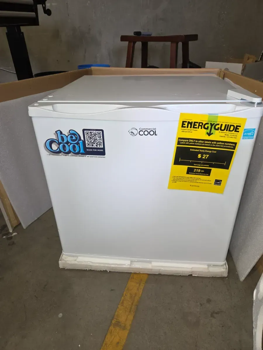1.2 cu. Ft. Upright Freezer in White - image 2