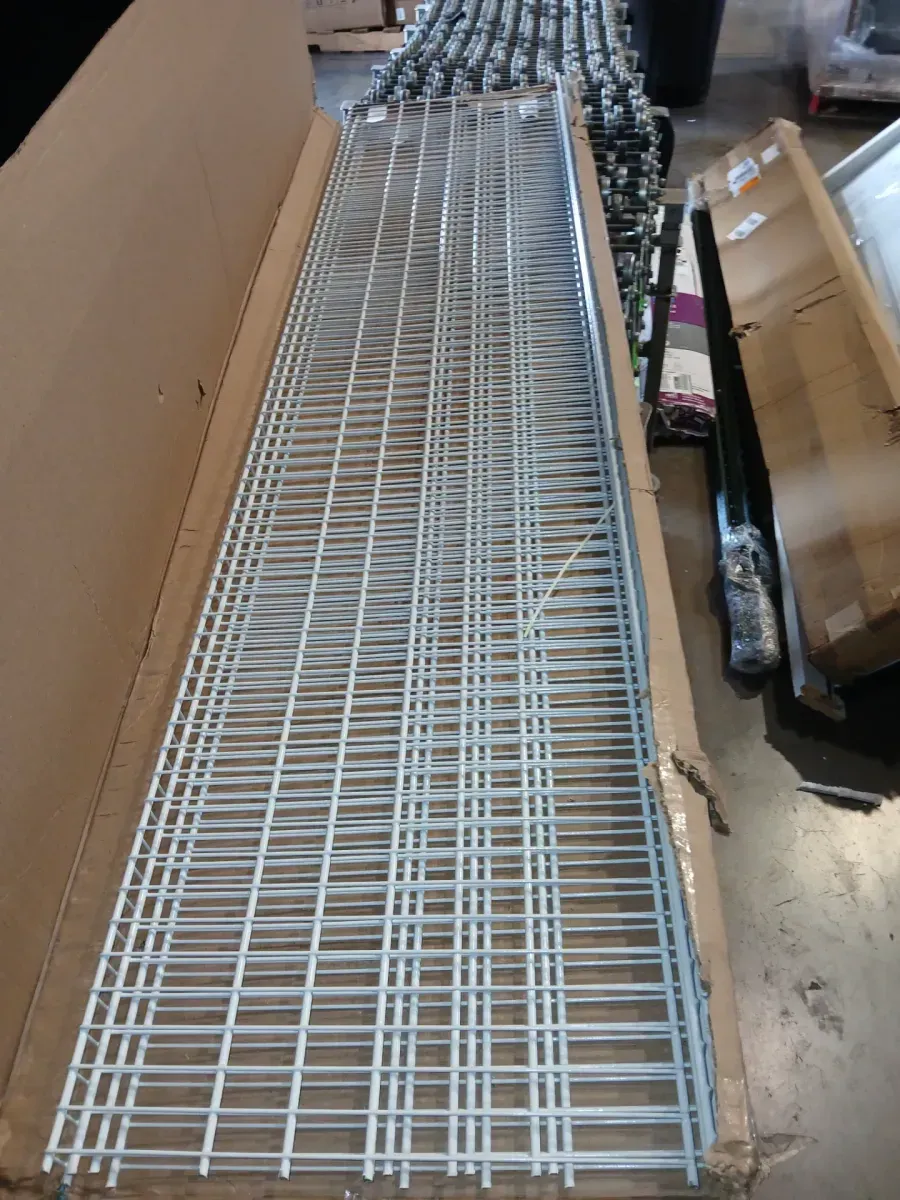 *** Pack of 3 *** ShelfTrack 72 in. L x 16 in. D White Heavy-Duty Wire Closet Shelf - image 2