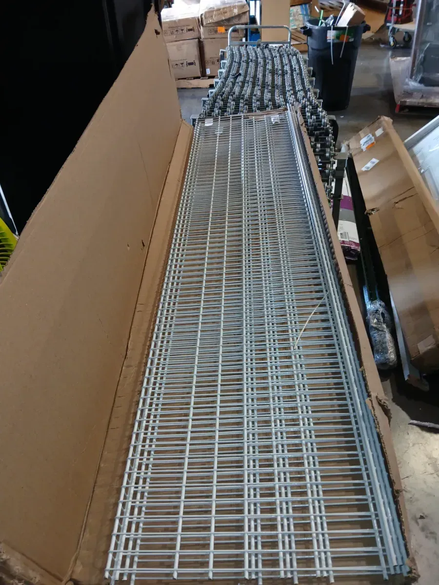 *** Pack of 3 *** ShelfTrack 72 in. L x 16 in. D White Heavy-Duty Wire Closet Shelf - image 4