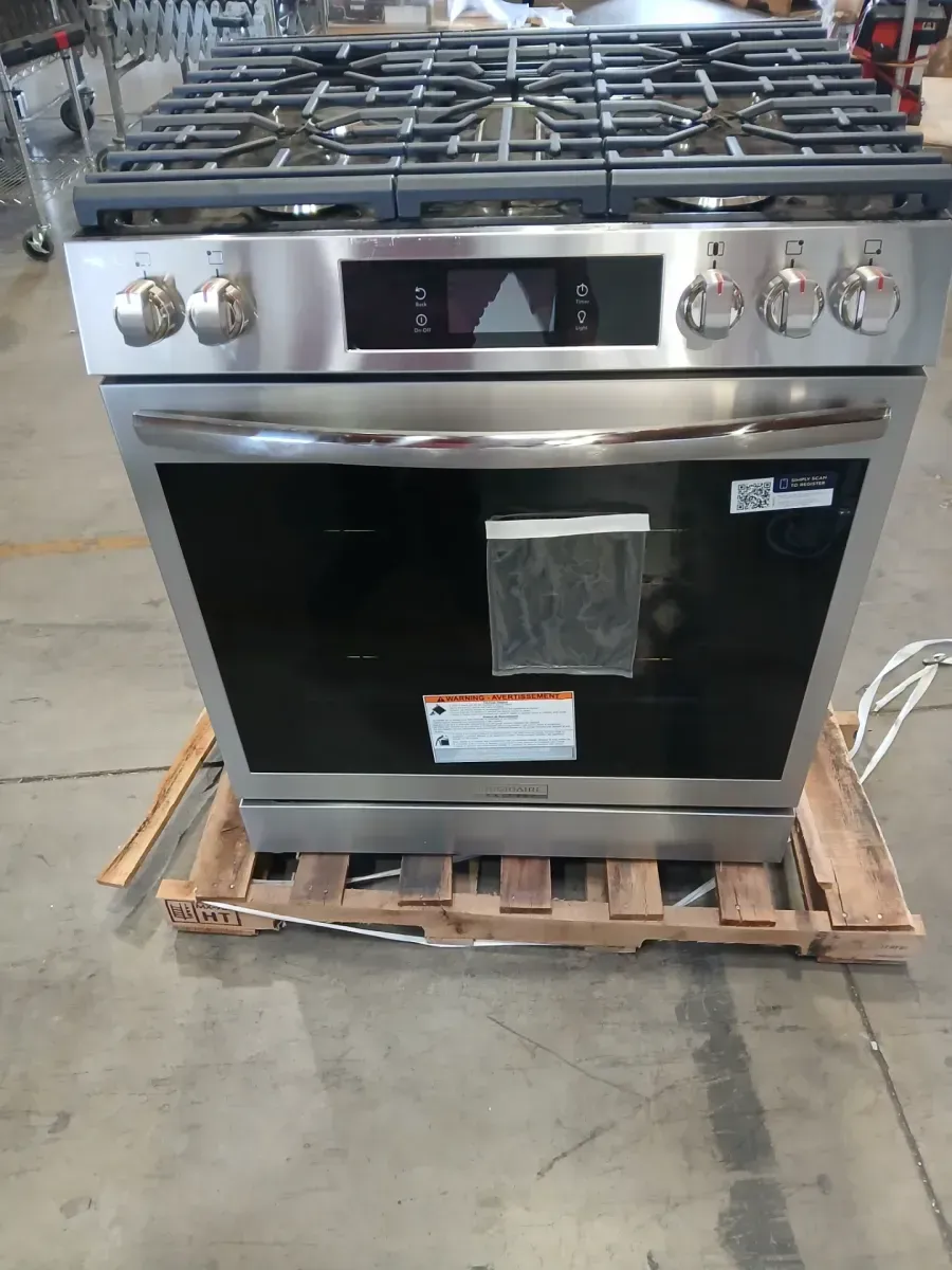 Gallery 30 in. 6 cu. ft. 5 Burner Slide-In Gas Range with Total Convection and Air Fry, Smudge Proof Stainless Steel - image 2