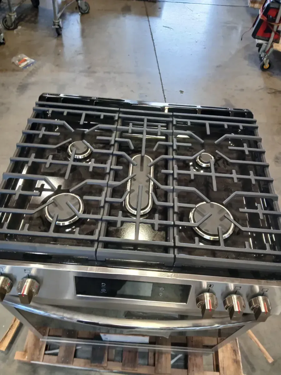 Gallery 30 in. 6 cu. ft. 5 Burner Slide-In Gas Range with Total Convection and Air Fry, Smudge Proof Stainless Steel - image 6