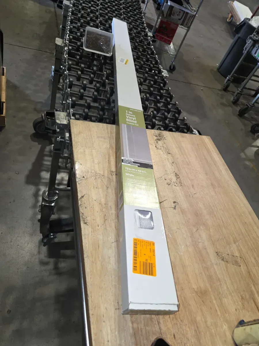 White Cordless Enhanced Room Darkening Vinyl Blinds with 1 in. Slat - 72 in. W x 48 in. L (Actual 71.5 in. W x 48 in. L) - image 4