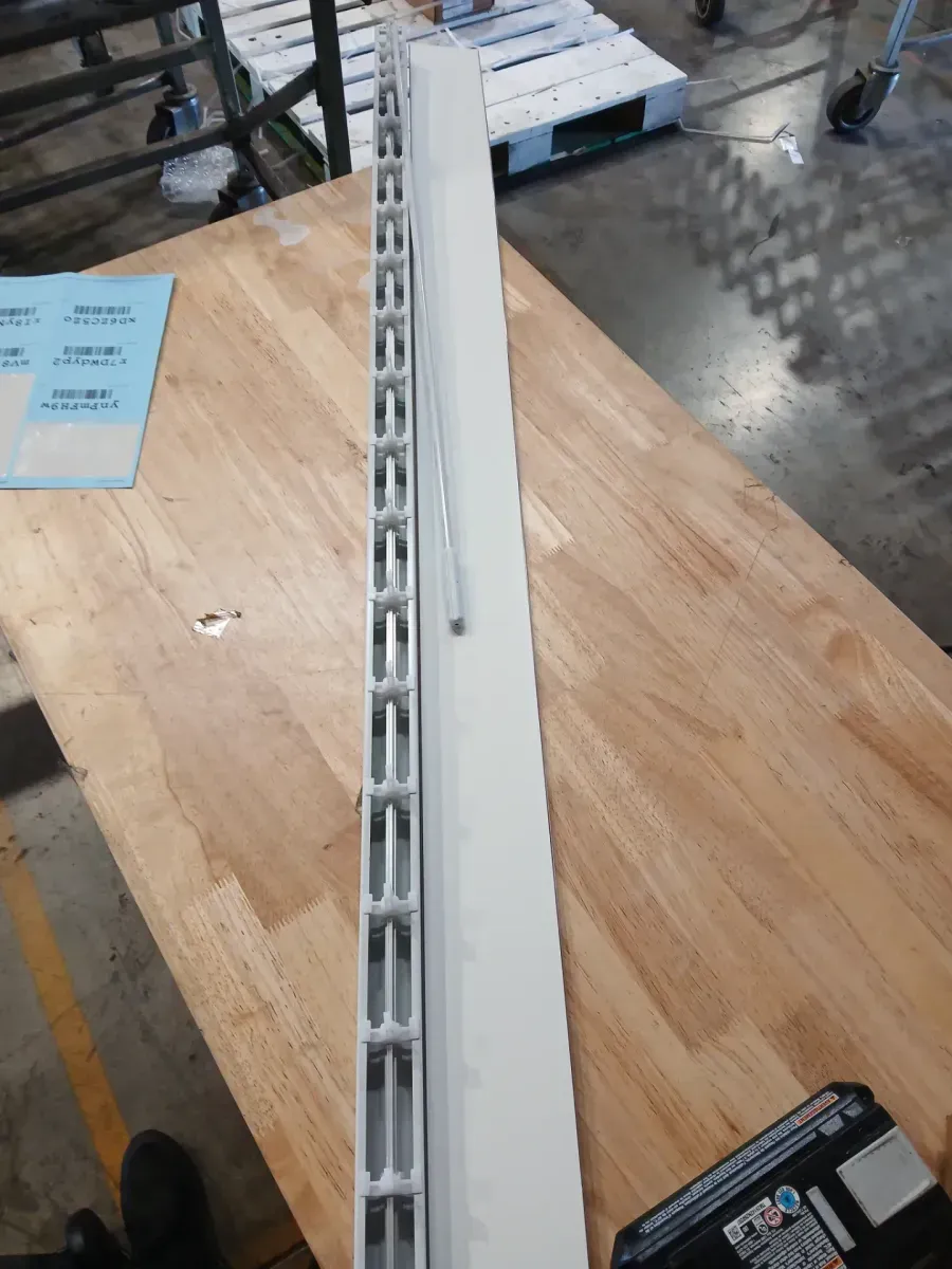 White Vertical Blinds Head Rail for Sliding Doors or Windows - 78 in. W - image 3