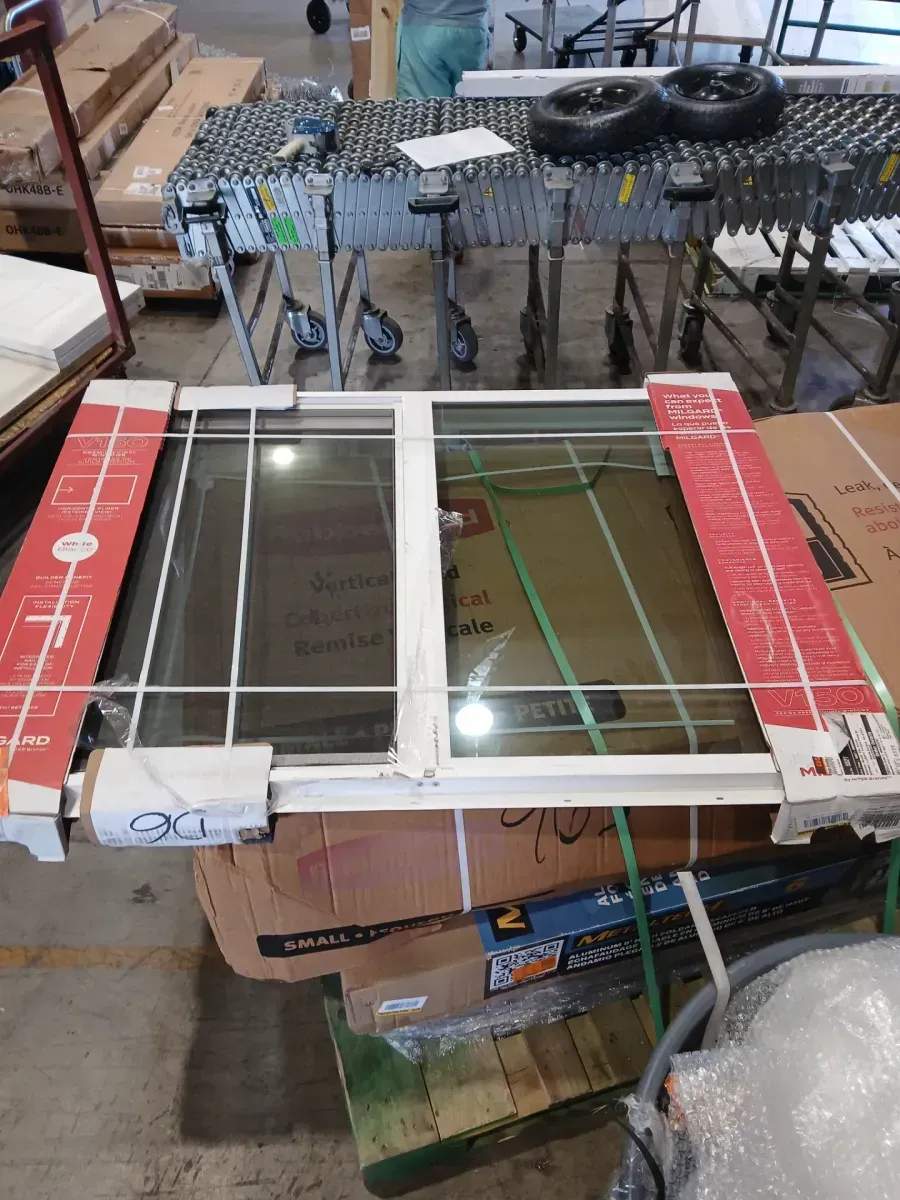 V150 Series 48 in. x 36 in. XO Left-Hand Sliding White Vinyl Window with Low-E Argon and Screen Meets Title 24 - image 2