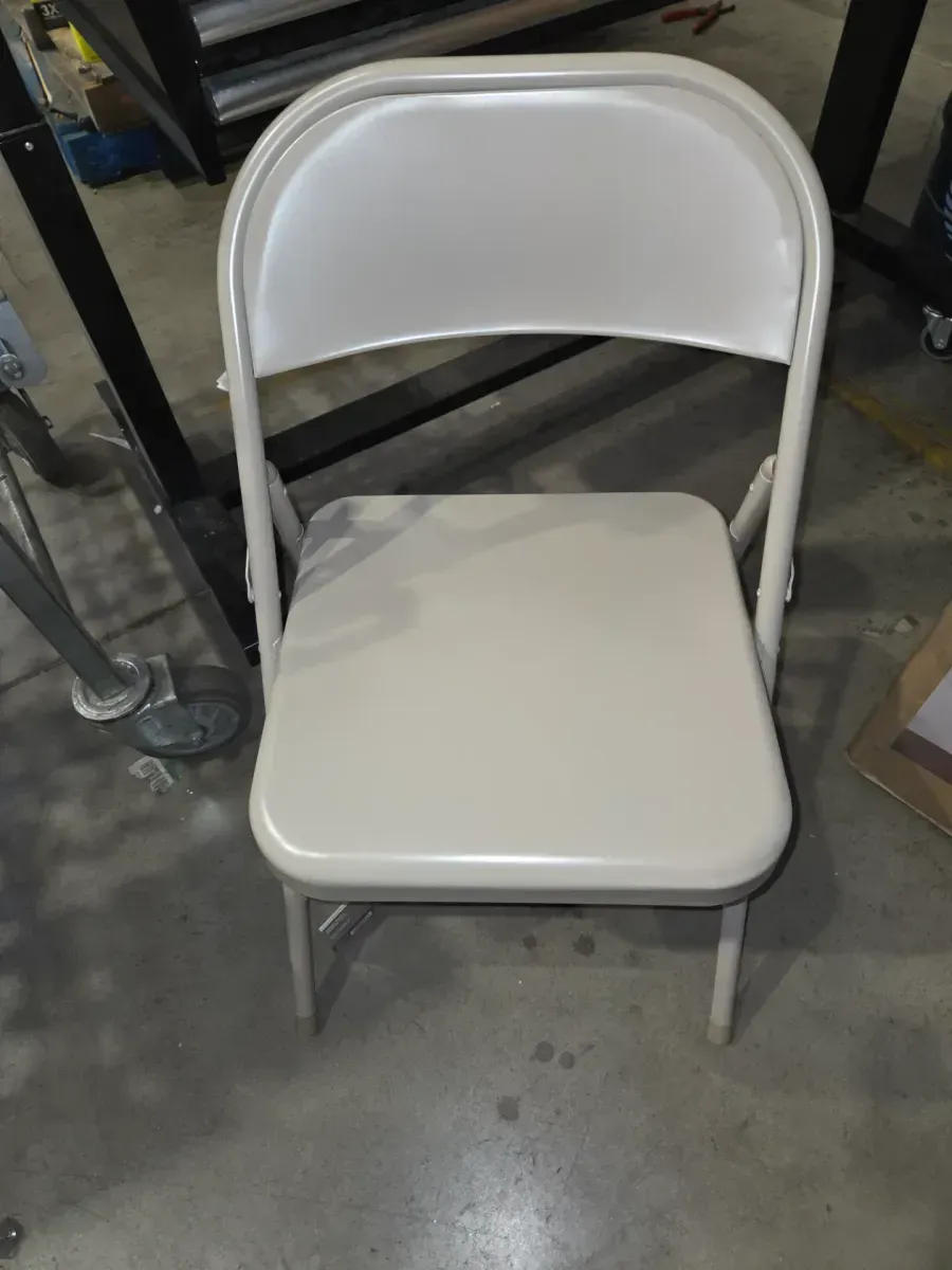 ***pack of 8***Steel Folding Chair-Beige - image 2