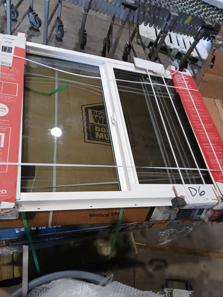 V150 Series 48 in. x 36 in. XO Left-Hand Sliding White Vinyl Window with Low-E Argon and Screen Meets Title 24 - image 3